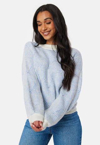 Pcjenna LS O-neck knit