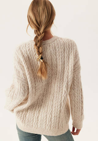 Pcjisa Ls O-neck Long Cabel Knit
