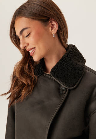 Pcjuno Coated Teddy Jacket