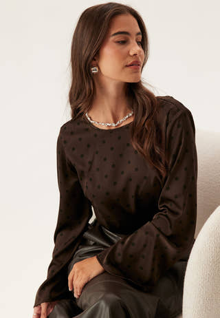 Pcjytta Ls Satin Top