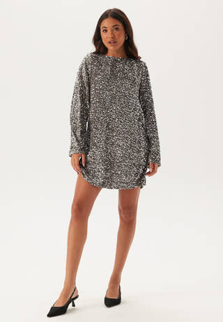 Pckam Ls Deep Back Bow Dress