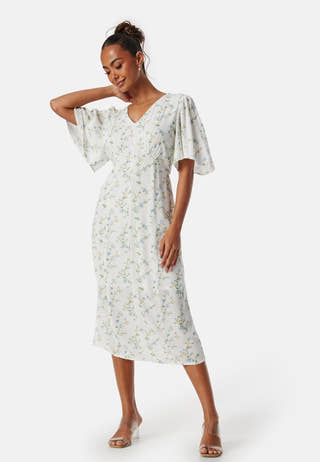 Pckary SS V-Neck midi dress