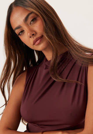 Pcmadison Sl Draped Top