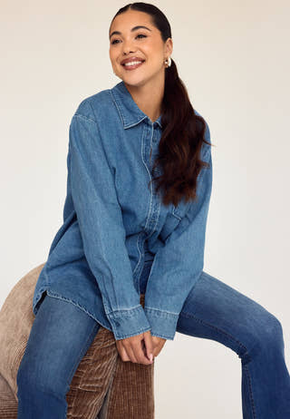 Pcmaisie Ls Denim Shirt