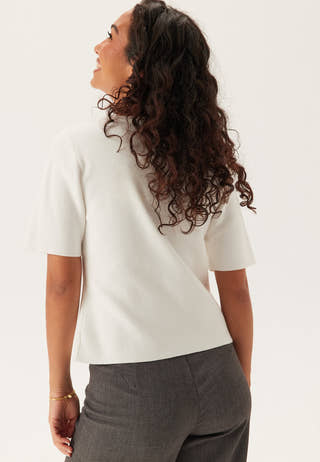 Pcmarie Ss O-neck Split Knit