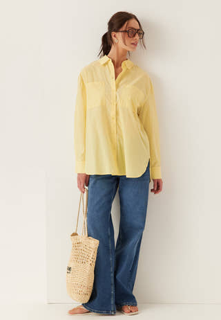 Pcmelia Ls Loose Shirt