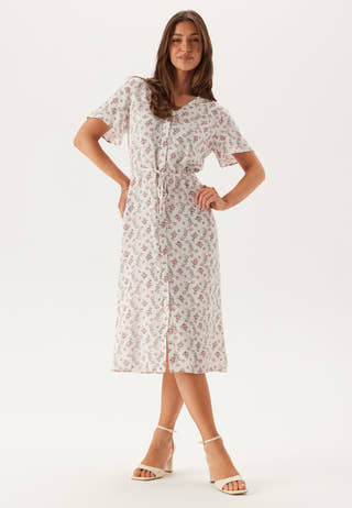 Pcnya Ss V-neck Midi Dress