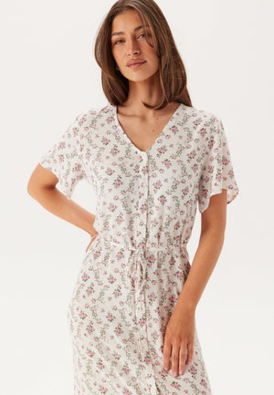 Pcnya Ss V-neck Midi Dress
