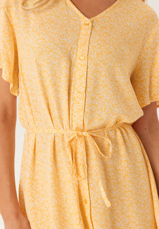 Pcnya Ss V-neck Midi Dress