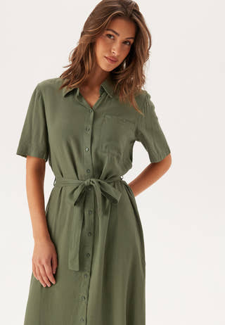 Pcpia 2/4 MIDI SHIRT DRESS