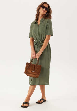 Pcpia 2/4 MIDI SHIRT DRESS