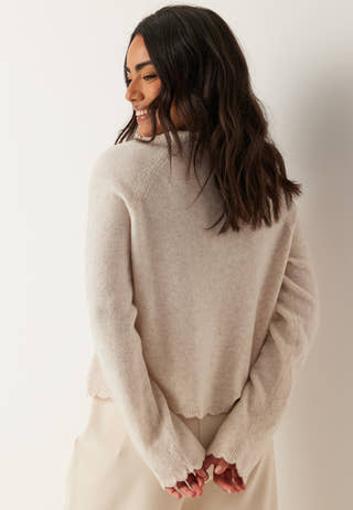 Pcrath Ls O-neck Knit Cardigan