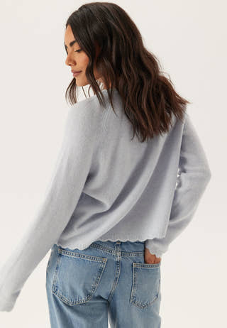 Pcrath Ls O-neck Knit Cardigan