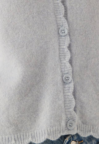 Pcrath Ls O-neck Knit Cardigan