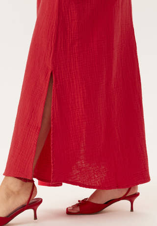 Pcsastina Hw Maxi Slit Skirt