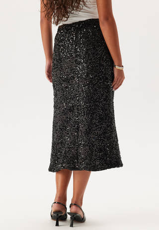 Pcserena Sequin Hw Midi Skirt