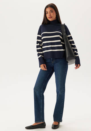 Pcsia Ls Rollneck Knit