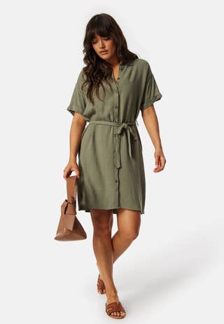 Pcvinsty Linen Shirt Dress