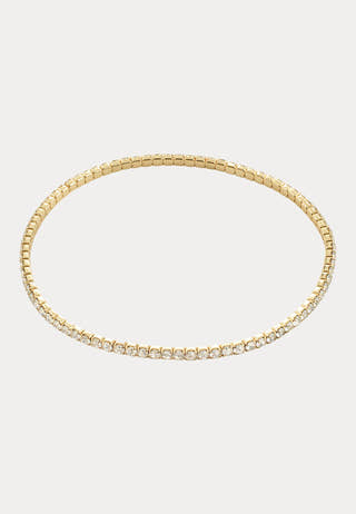 Arash Crystal Bracelet Gold-pl