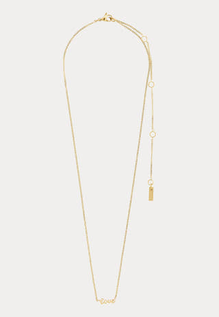 Love Necklace Gold-plated