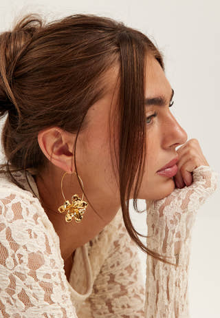 Lunith Earrings Gold-plated
