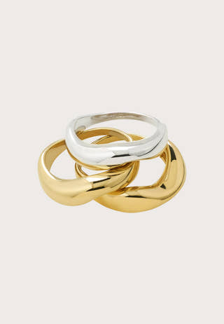 Nova Rings 3-in-1 Set, Gold-plated
