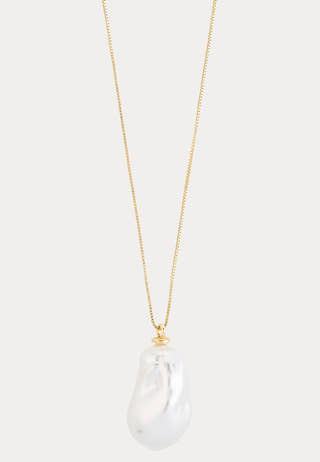 Sky Pearl Necklace Gold-plated