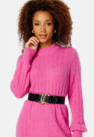 Glowie LS Knit O-Neck Dress