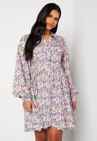 Judita LS Short Shirt Dress