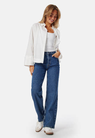 Slfalice Hw Wide Long Wing Blu Jean