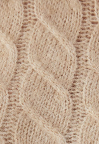 Slfalmina Ls Knit Cable Dress