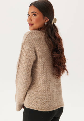 Slfalva Structure Ls Knit O-neck