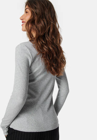 Slfanna LS Crew Neck Tee