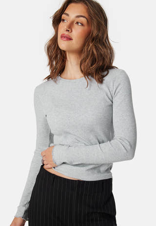 Slfanna LS Crew Neck Tee