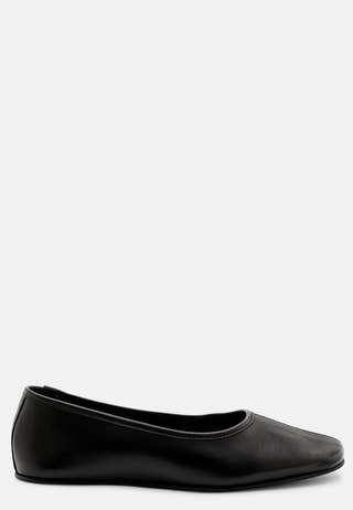 Slfelia leather ballerina