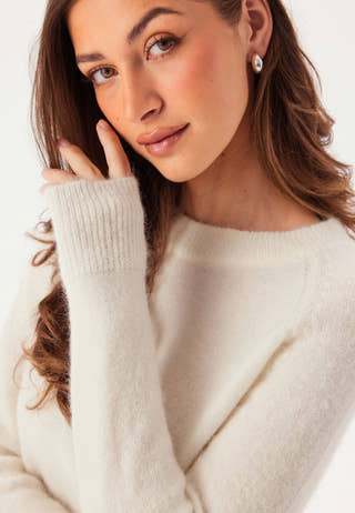 Slflulu LS Knit O-Neck