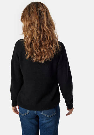 Slflulu New Ls Knit V-neck B