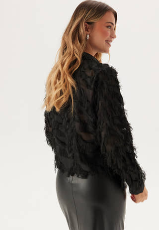 Slfmyline Ls Fluffy Cropped Sh