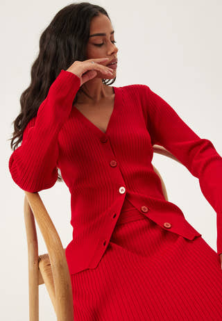 Slfcarly Ls Knit Cardigan