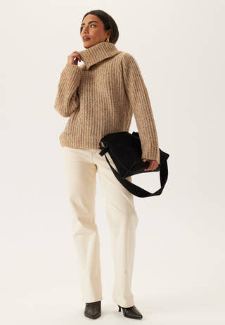 Slfchicago Ls Knit Split Roll