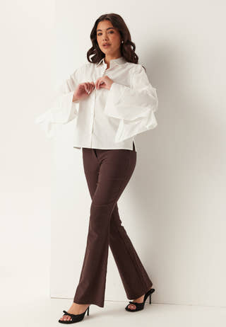 Slfdelia Relaxed Flounce Shirt