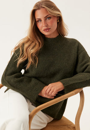 Slfgabriella Ls Knit New O-nec