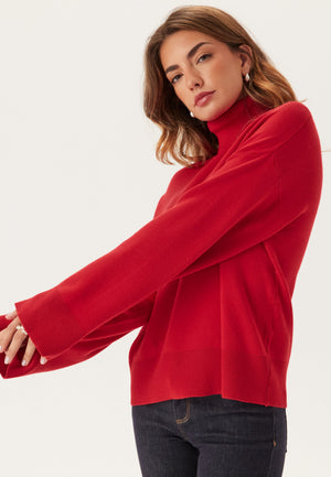 Slfkamma Ls Knit Roll Neck Noo