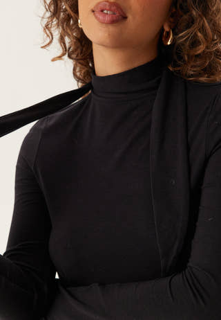 Slflina Lano Ls High Neck Top