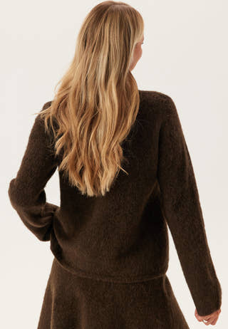 Slflulu Brushed Ls Knit Keyhol