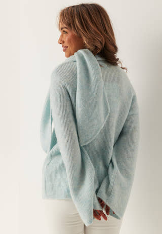 Slflulu Ls Bow Knit