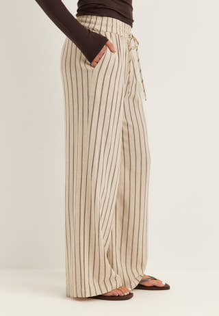 Slfviva-gulia Hw Striped Sun Pant