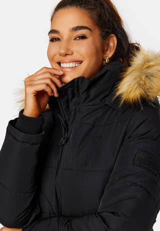 Long Slim Padded Parka