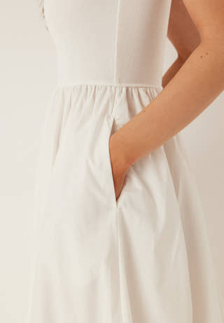 Tjw Rib Poplin Tank Dress Ext