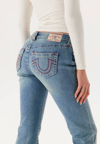 Becca Mid Rise Boot Cut Big T